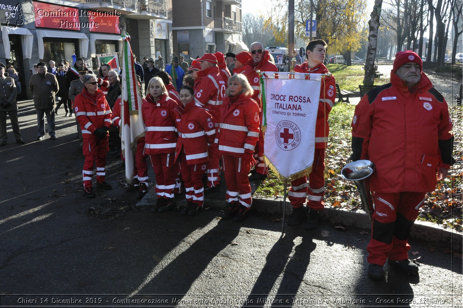 Chieri 14 Dicembre 2019 - Commemorazione Monumento Caduti Corpo Militare e Infermiere Volontarie - Croce Rossa Italiana