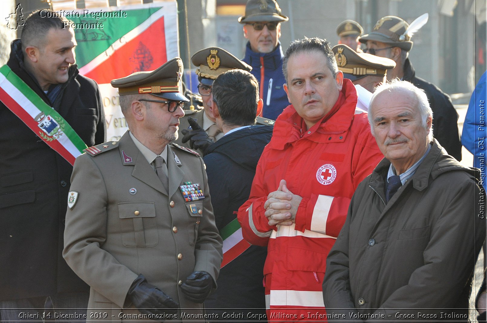 Chieri 14 Dicembre 2019 - Commemorazione Monumento Caduti Corpo Militare e Infermiere Volontarie - Croce Rossa Italiana