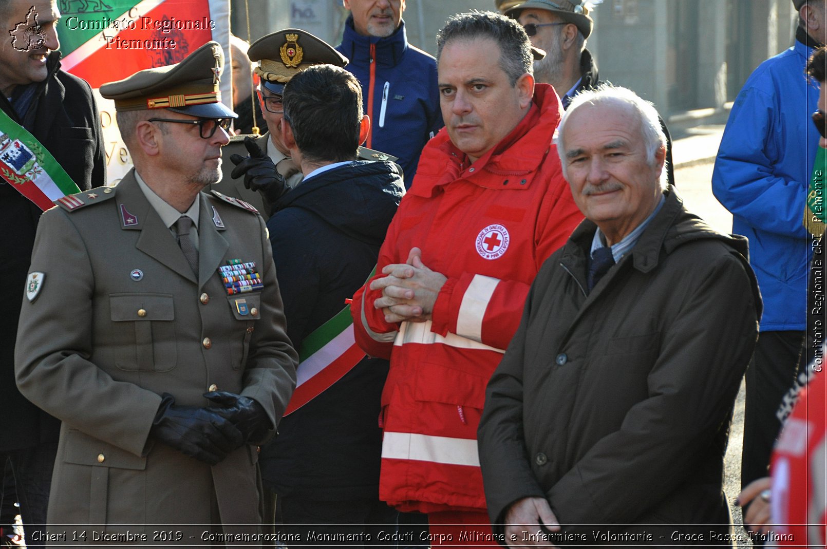 Chieri 14 Dicembre 2019 - Commemorazione Monumento Caduti Corpo Militare e Infermiere Volontarie - Croce Rossa Italiana