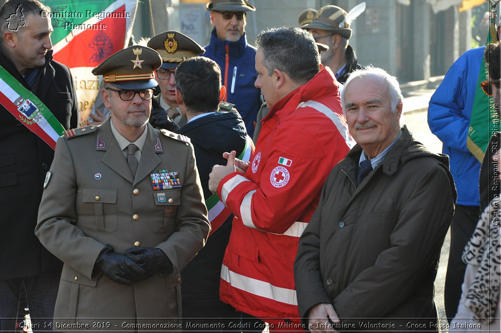 Chieri 14 Dicembre 2019 - Commemorazione Monumento Caduti Corpo Militare e Infermiere Volontarie - Croce Rossa Italiana