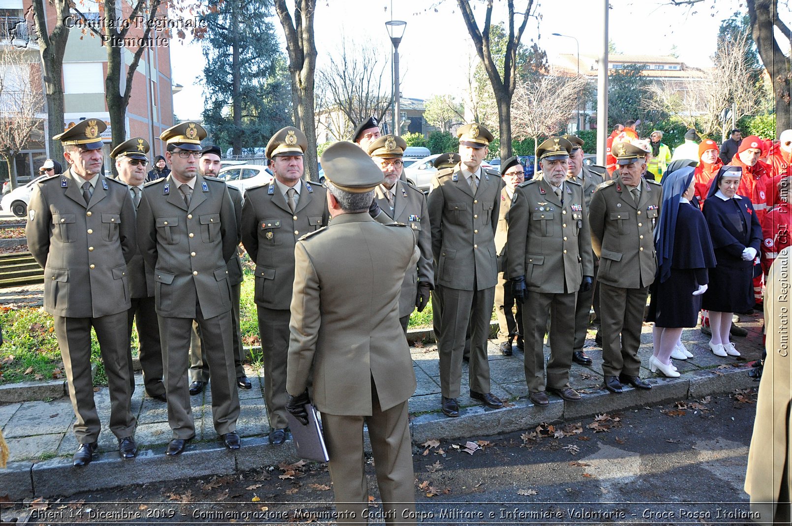 Chieri 14 Dicembre 2019 - Commemorazione Monumento Caduti Corpo Militare e Infermiere Volontarie - Croce Rossa Italiana