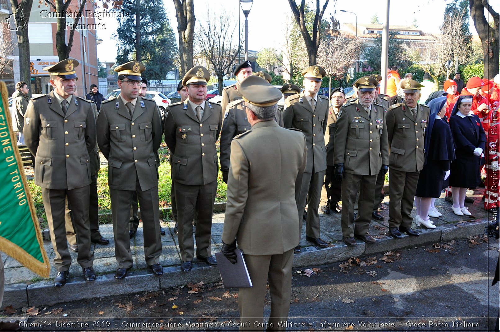 Chieri 14 Dicembre 2019 - Commemorazione Monumento Caduti Corpo Militare e Infermiere Volontarie - Croce Rossa Italiana