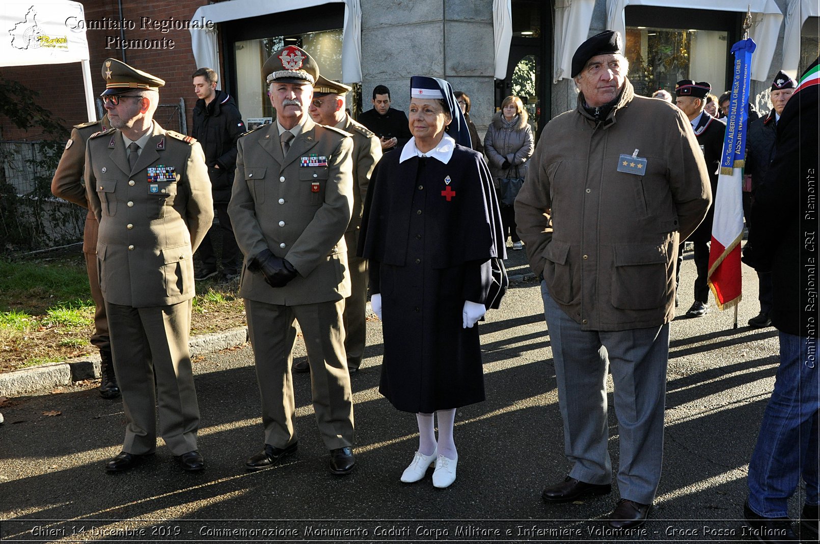 Chieri 14 Dicembre 2019 - Commemorazione Monumento Caduti Corpo Militare e Infermiere Volontarie - Croce Rossa Italiana