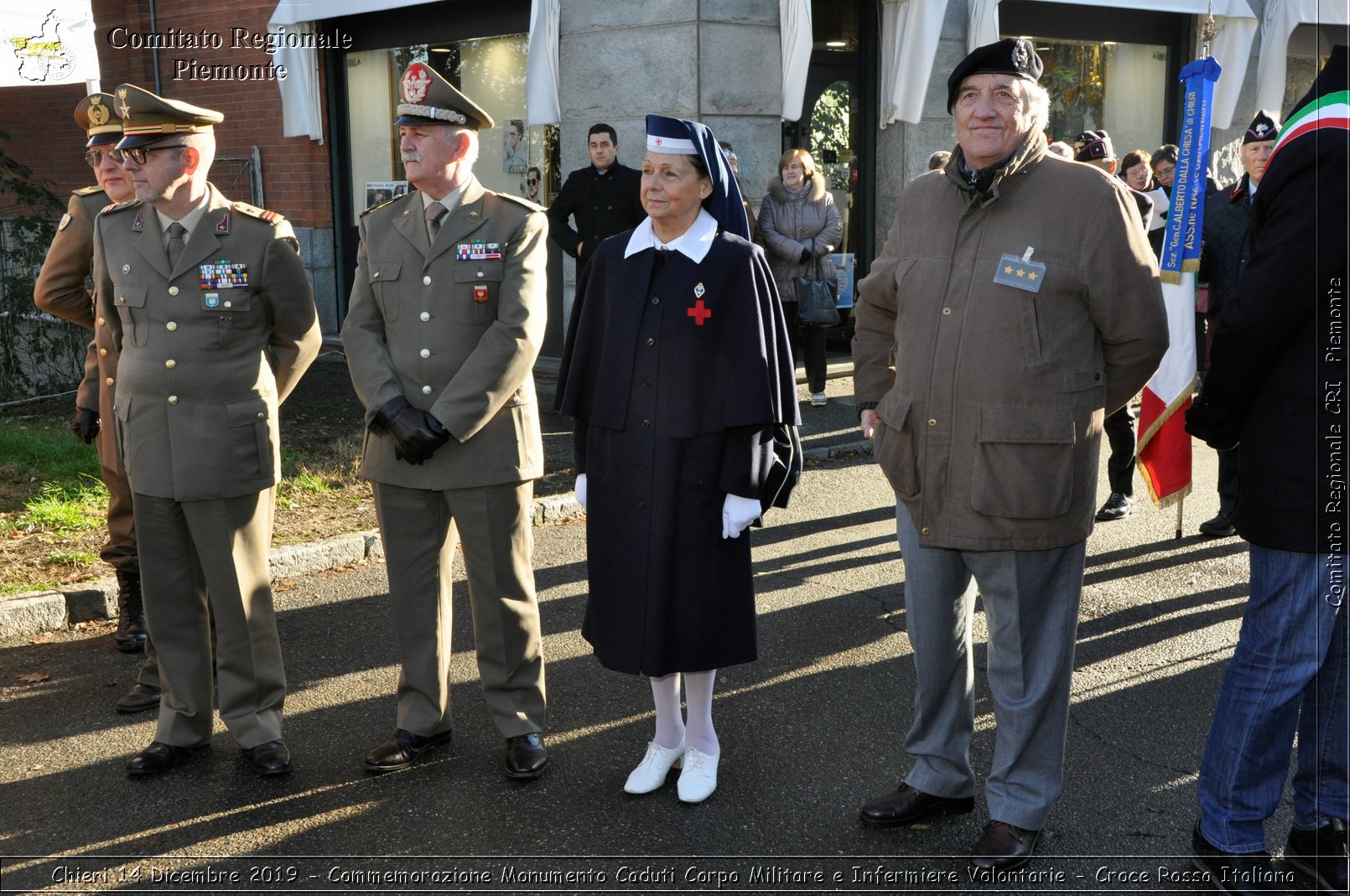 Chieri 14 Dicembre 2019 - Commemorazione Monumento Caduti Corpo Militare e Infermiere Volontarie - Croce Rossa Italiana