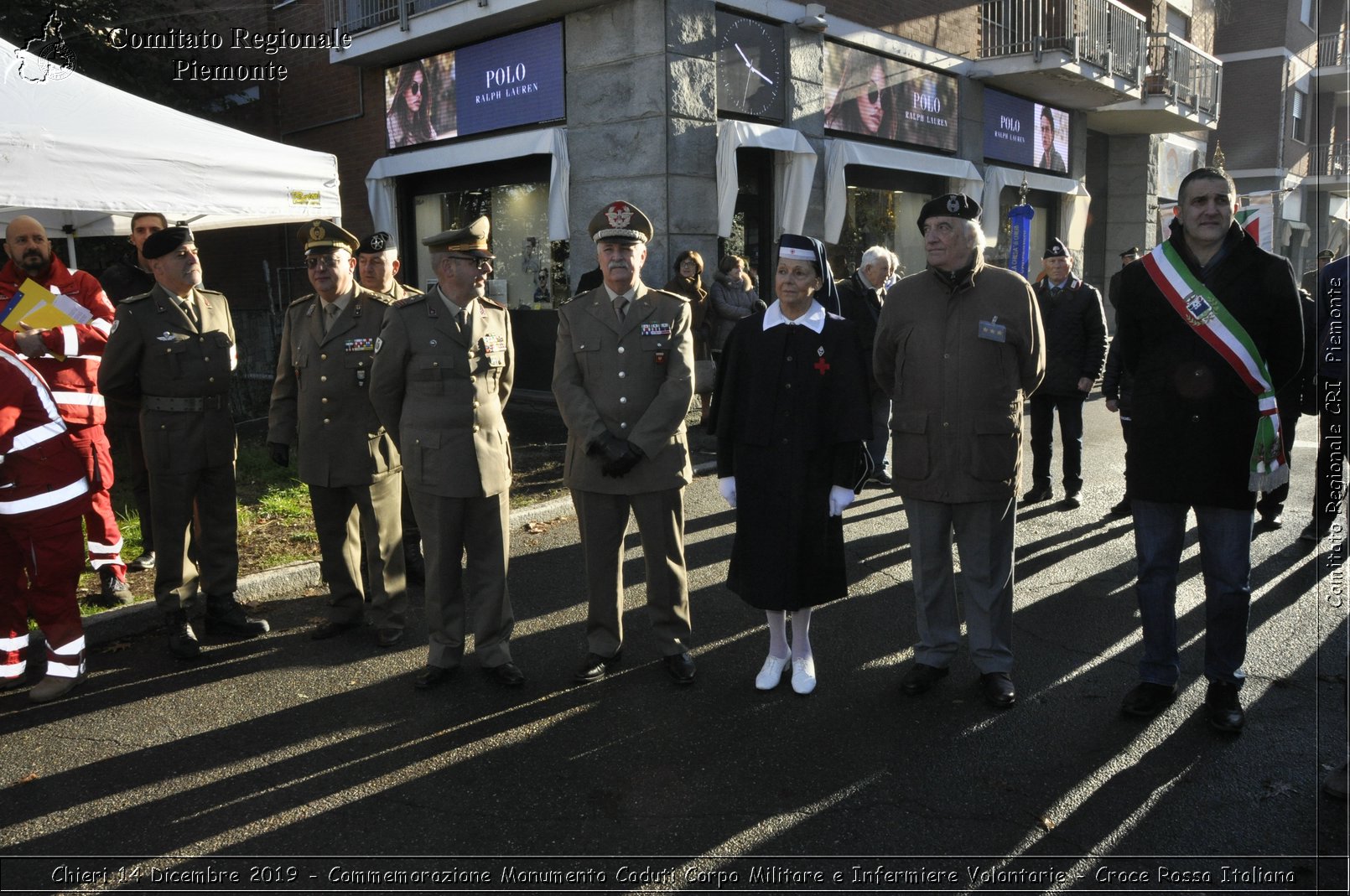 Chieri 14 Dicembre 2019 - Commemorazione Monumento Caduti Corpo Militare e Infermiere Volontarie - Croce Rossa Italiana