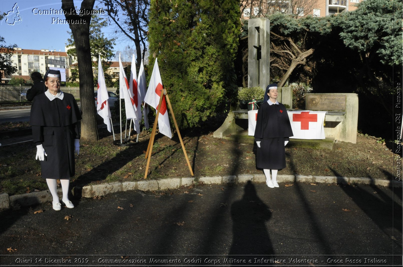 Chieri 14 Dicembre 2019 - Commemorazione Monumento Caduti Corpo Militare e Infermiere Volontarie - Croce Rossa Italiana