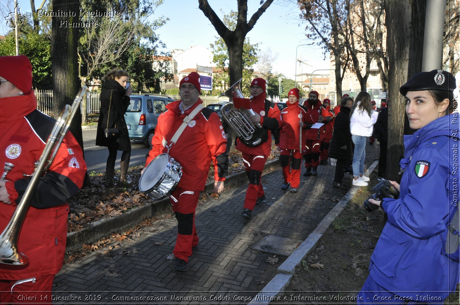 Chieri 14 Dicembre 2019 - Commemorazione Monumento Caduti Corpo Militare e Infermiere Volontarie - Croce Rossa Italiana