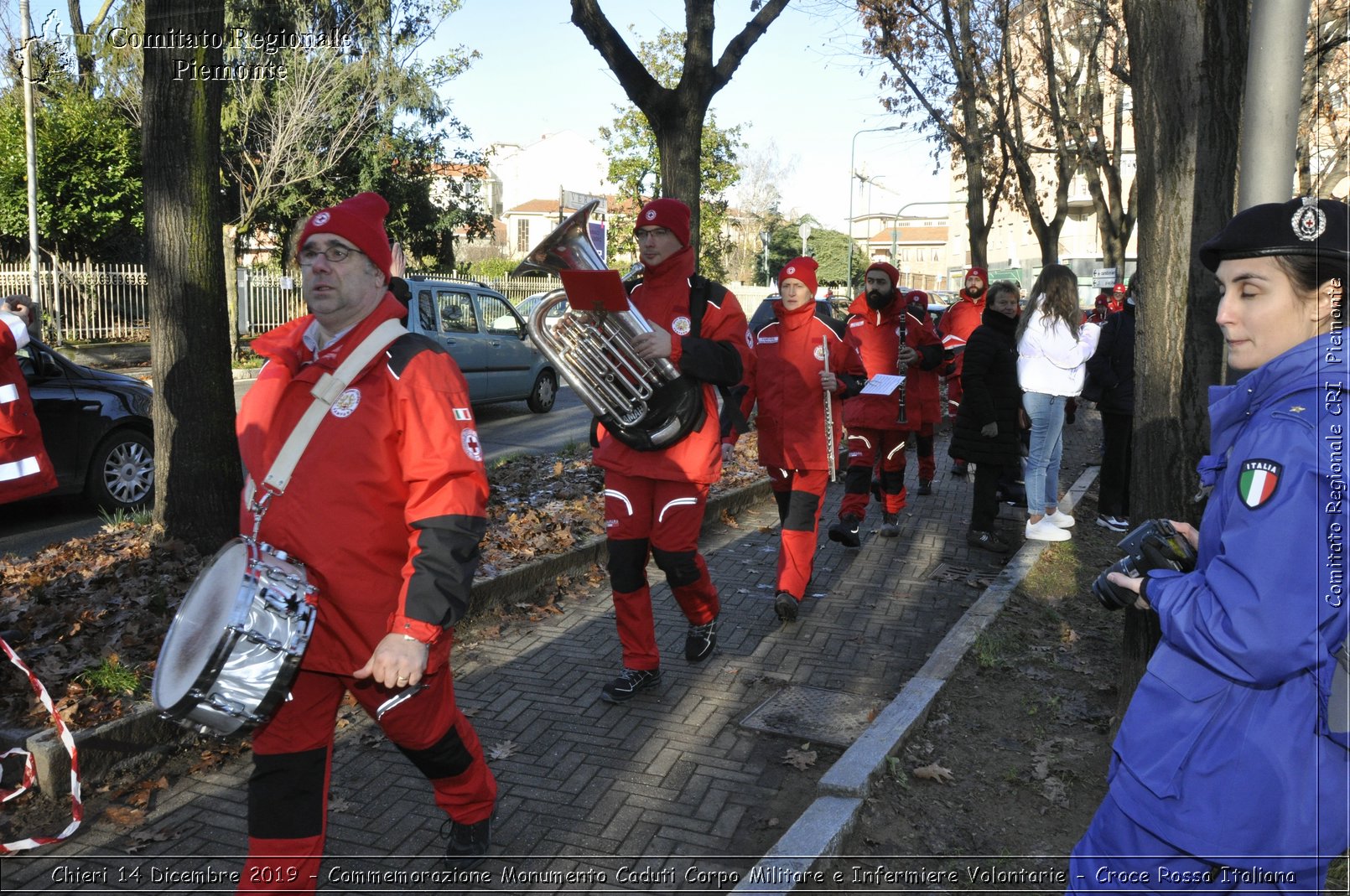 Chieri 14 Dicembre 2019 - Commemorazione Monumento Caduti Corpo Militare e Infermiere Volontarie - Croce Rossa Italiana