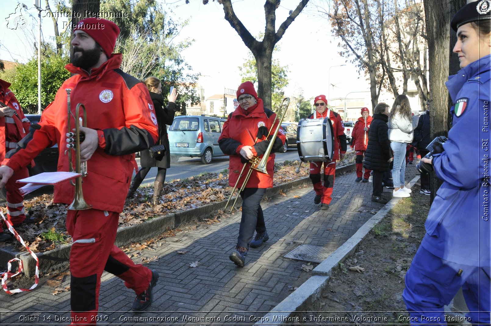 Chieri 14 Dicembre 2019 - Commemorazione Monumento Caduti Corpo Militare e Infermiere Volontarie - Croce Rossa Italiana