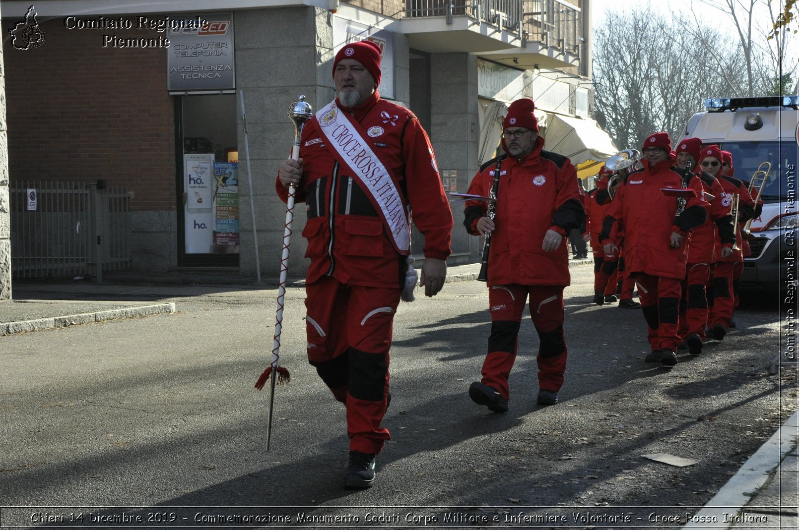 Chieri 14 Dicembre 2019 - Commemorazione Monumento Caduti Corpo Militare e Infermiere Volontarie - Croce Rossa Italiana