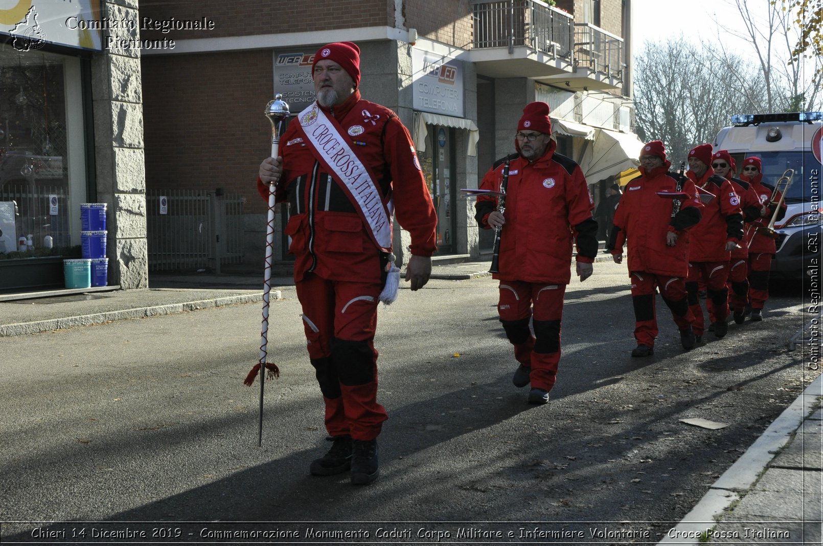 Chieri 14 Dicembre 2019 - Commemorazione Monumento Caduti Corpo Militare e Infermiere Volontarie - Croce Rossa Italiana