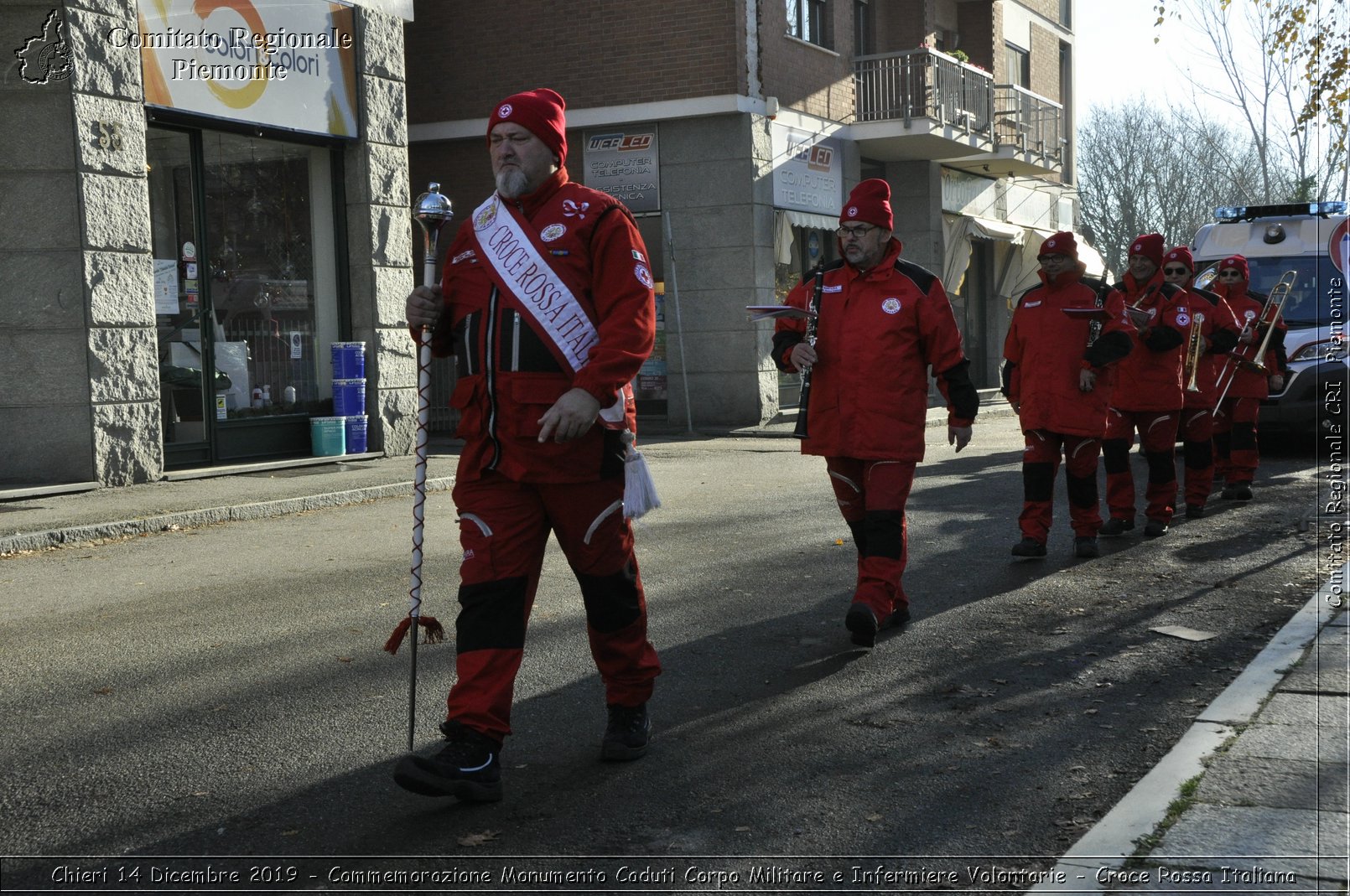 Chieri 14 Dicembre 2019 - Commemorazione Monumento Caduti Corpo Militare e Infermiere Volontarie - Croce Rossa Italiana