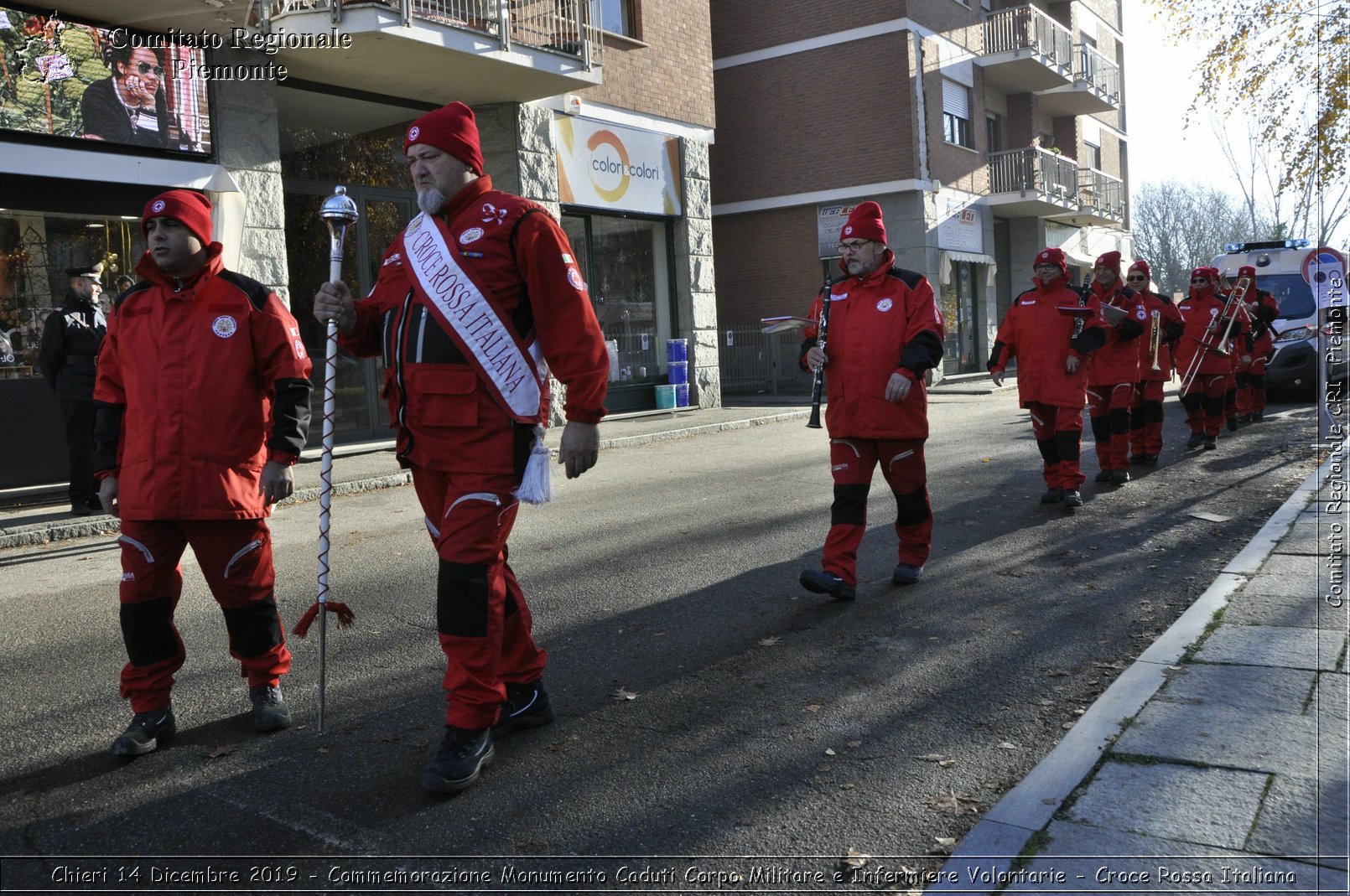 Chieri 14 Dicembre 2019 - Commemorazione Monumento Caduti Corpo Militare e Infermiere Volontarie - Croce Rossa Italiana