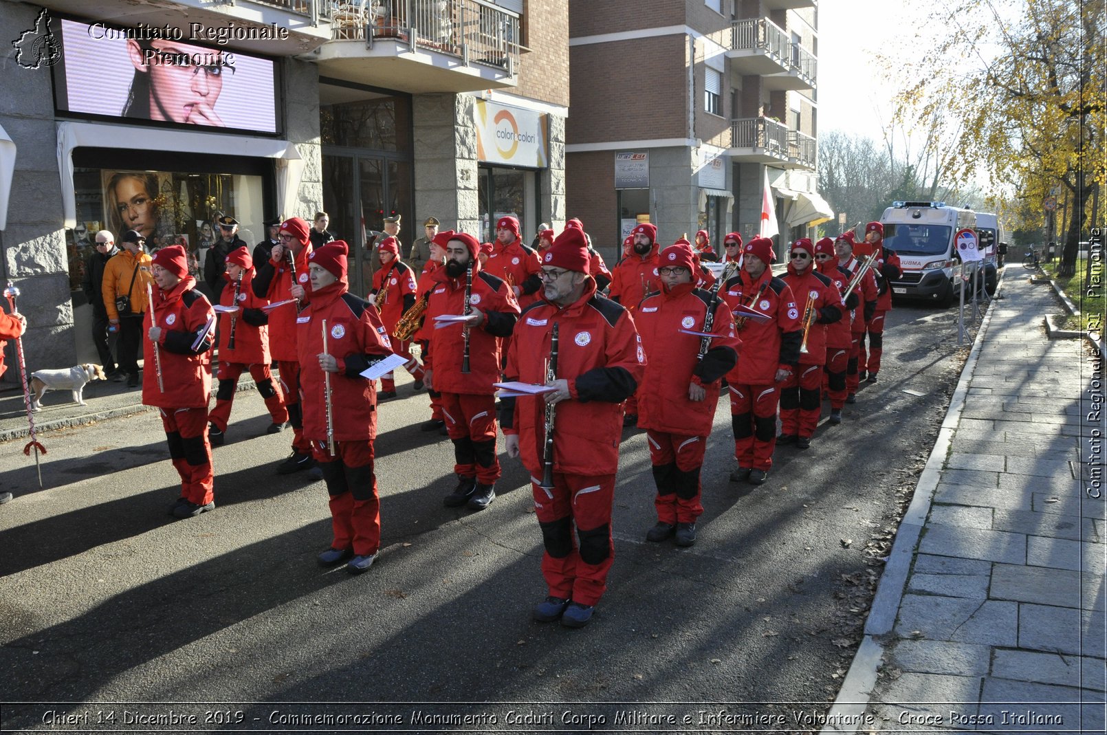 Chieri 14 Dicembre 2019 - Commemorazione Monumento Caduti Corpo Militare e Infermiere Volontarie - Croce Rossa Italiana