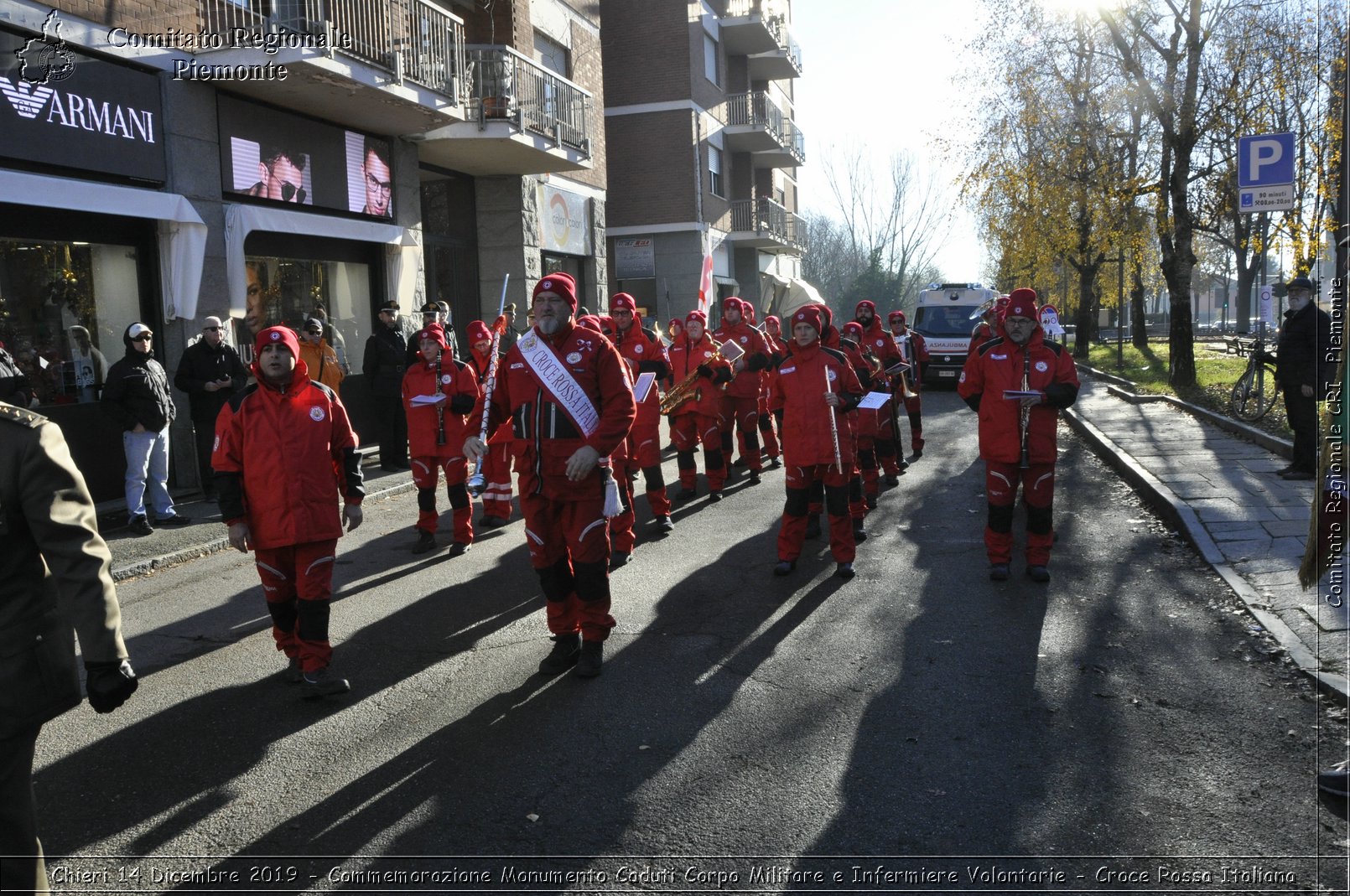 Chieri 14 Dicembre 2019 - Commemorazione Monumento Caduti Corpo Militare e Infermiere Volontarie - Croce Rossa Italiana