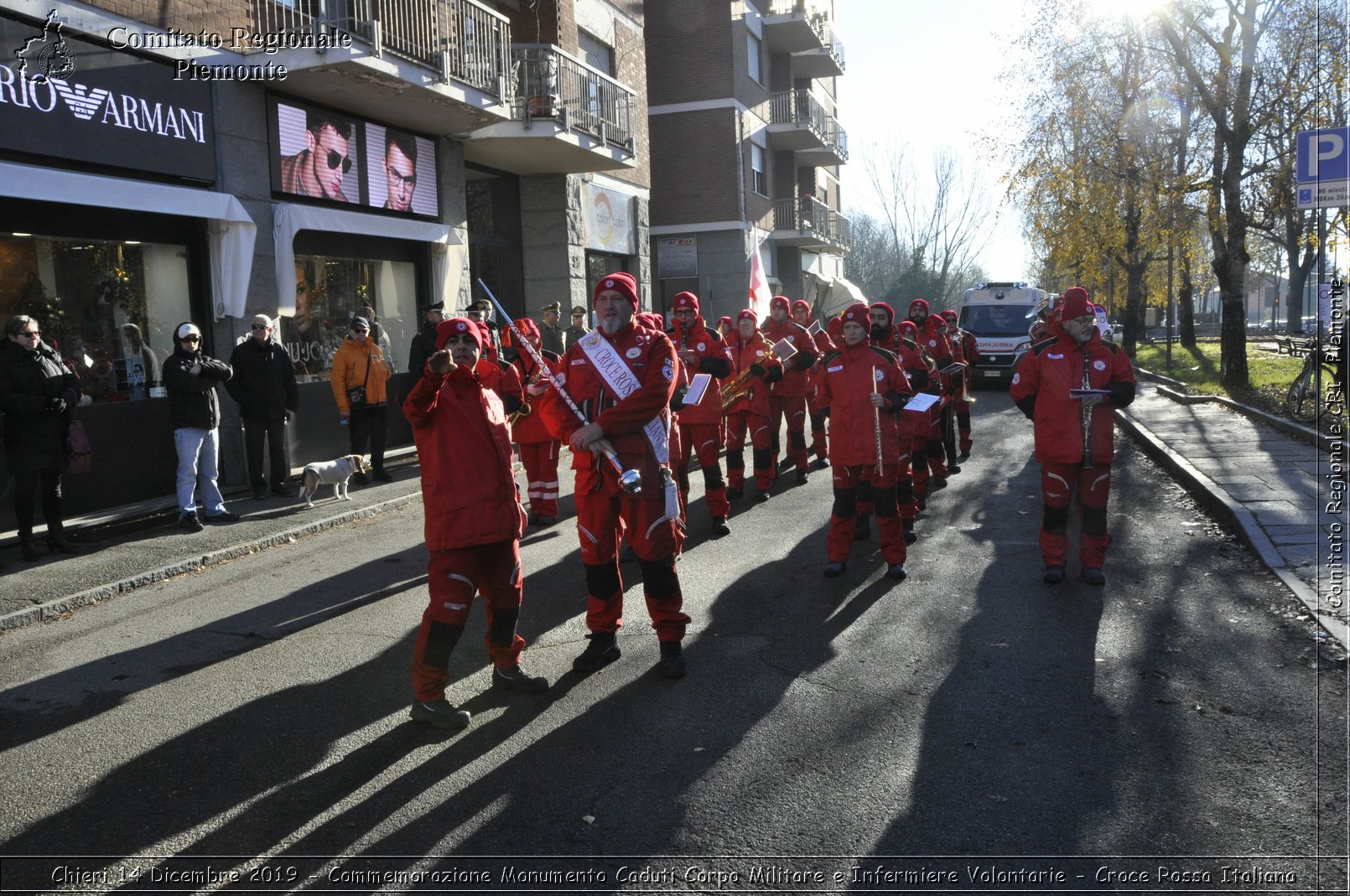 Chieri 14 Dicembre 2019 - Commemorazione Monumento Caduti Corpo Militare e Infermiere Volontarie - Croce Rossa Italiana