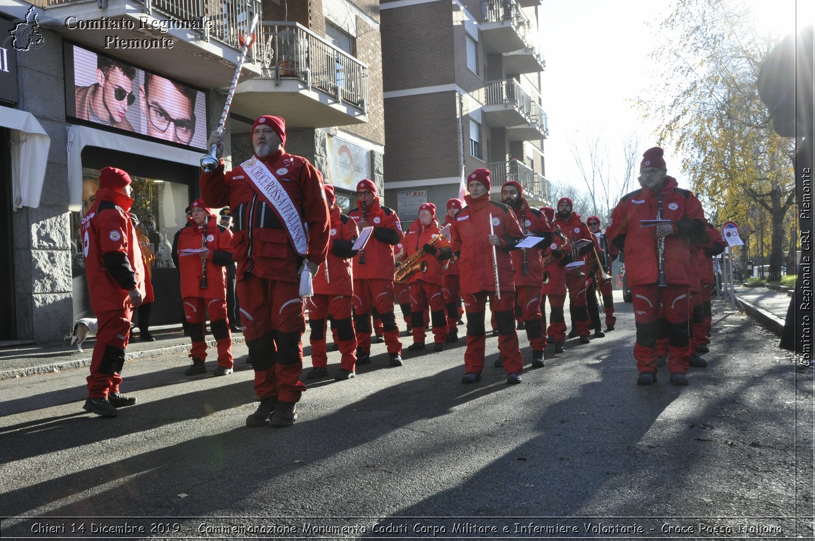 Chieri 14 Dicembre 2019 - Commemorazione Monumento Caduti Corpo Militare e Infermiere Volontarie - Croce Rossa Italiana