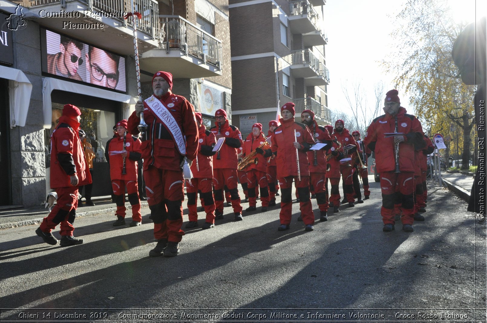 Chieri 14 Dicembre 2019 - Commemorazione Monumento Caduti Corpo Militare e Infermiere Volontarie - Croce Rossa Italiana