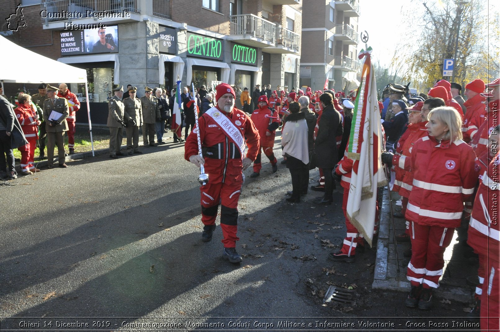 Chieri 14 Dicembre 2019 - Commemorazione Monumento Caduti Corpo Militare e Infermiere Volontarie - Croce Rossa Italiana