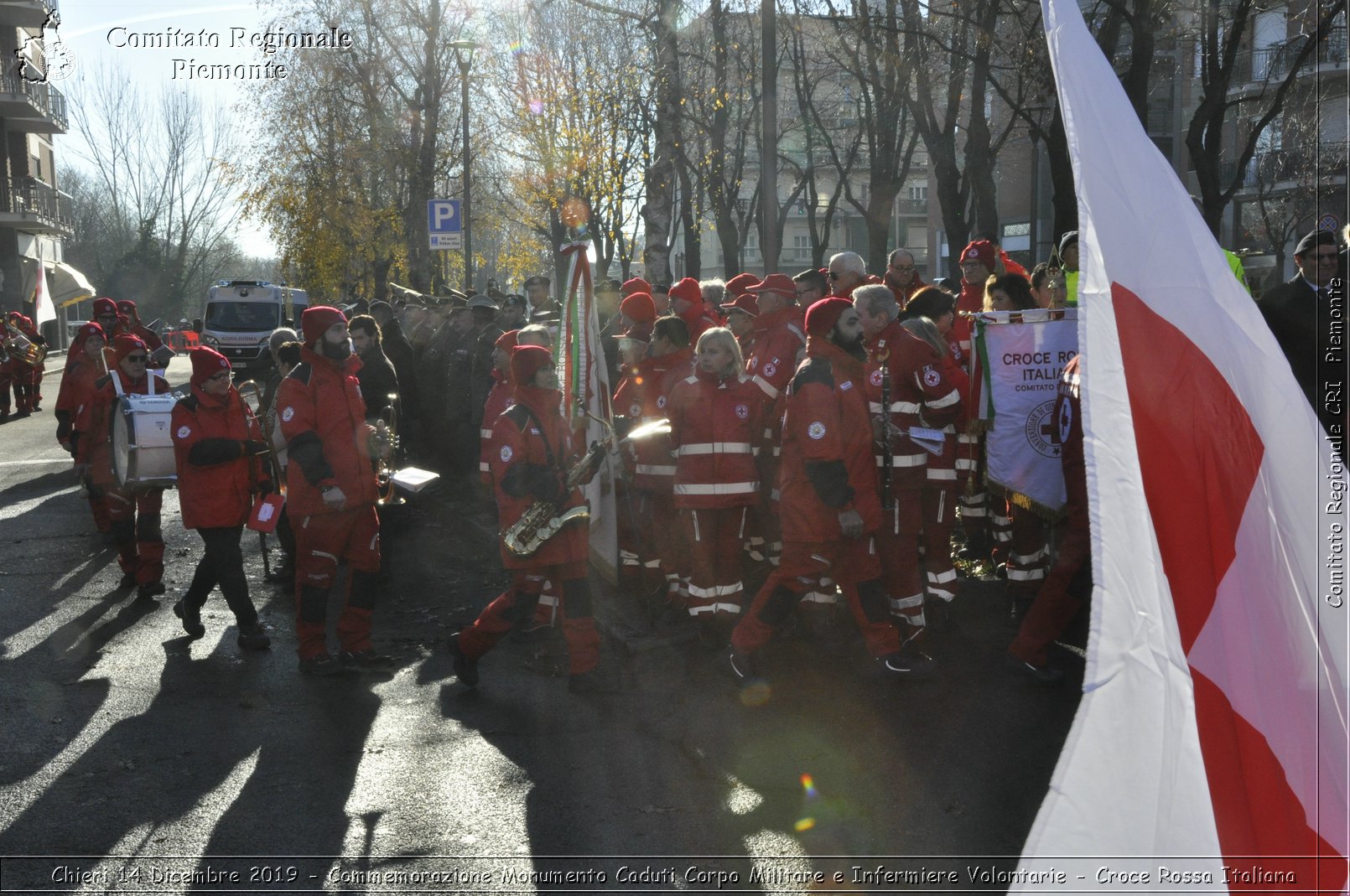 Chieri 14 Dicembre 2019 - Commemorazione Monumento Caduti Corpo Militare e Infermiere Volontarie - Croce Rossa Italiana