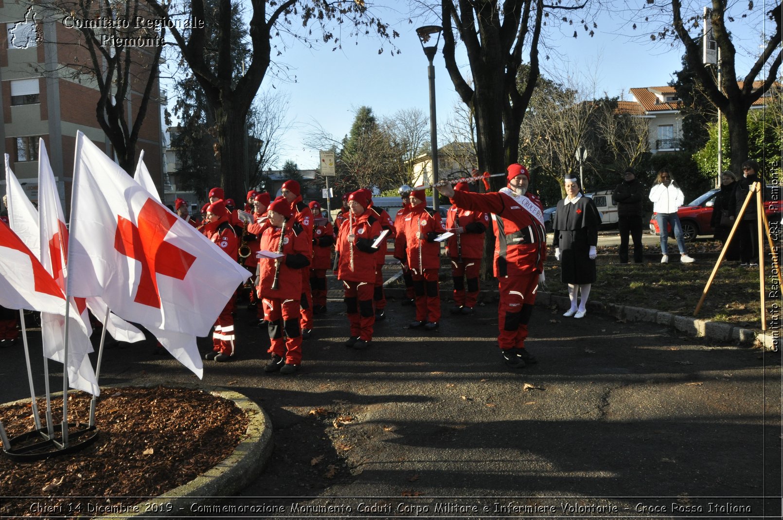 Chieri 14 Dicembre 2019 - Commemorazione Monumento Caduti Corpo Militare e Infermiere Volontarie - Croce Rossa Italiana