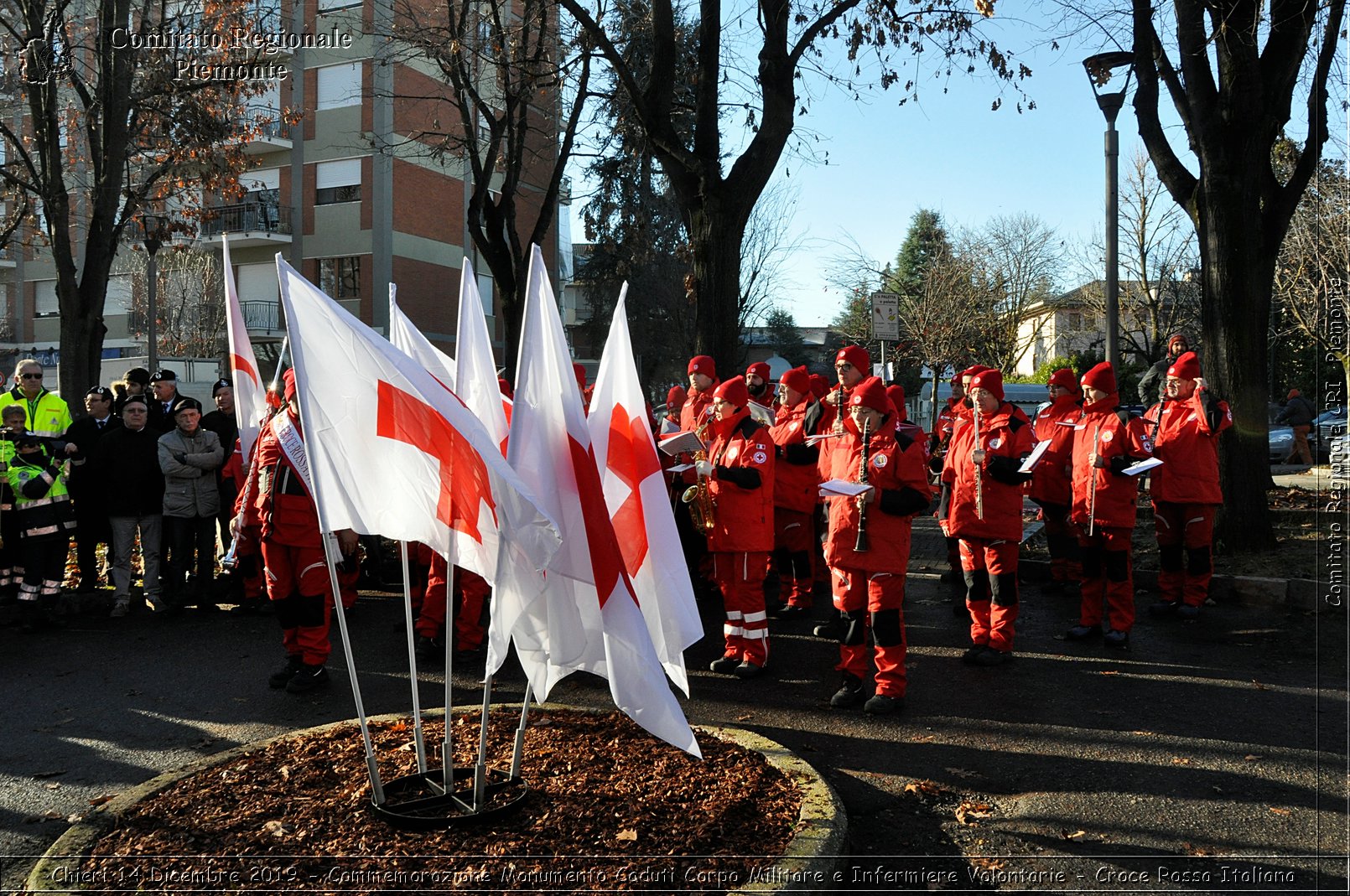 Chieri 14 Dicembre 2019 - Commemorazione Monumento Caduti Corpo Militare e Infermiere Volontarie - Croce Rossa Italiana