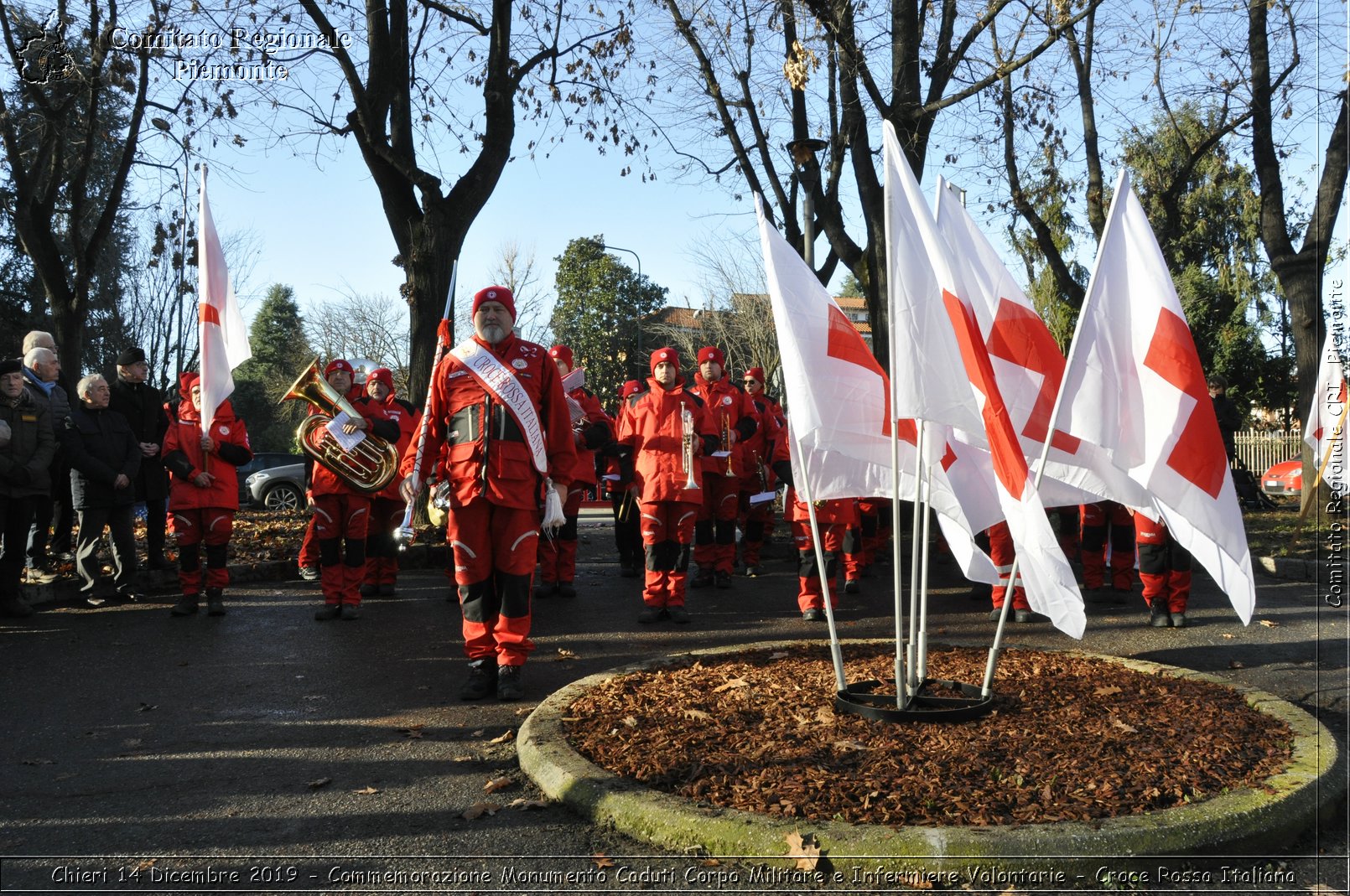 Chieri 14 Dicembre 2019 - Commemorazione Monumento Caduti Corpo Militare e Infermiere Volontarie - Croce Rossa Italiana