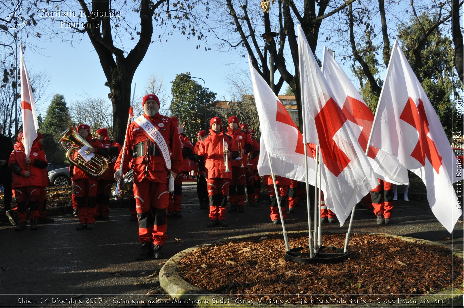 Chieri 14 Dicembre 2019 - Commemorazione Monumento Caduti Corpo Militare e Infermiere Volontarie - Croce Rossa Italiana