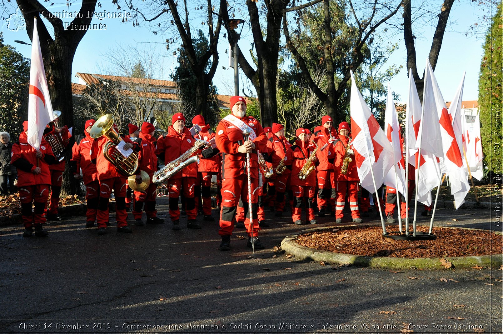 Chieri 14 Dicembre 2019 - Commemorazione Monumento Caduti Corpo Militare e Infermiere Volontarie - Croce Rossa Italiana