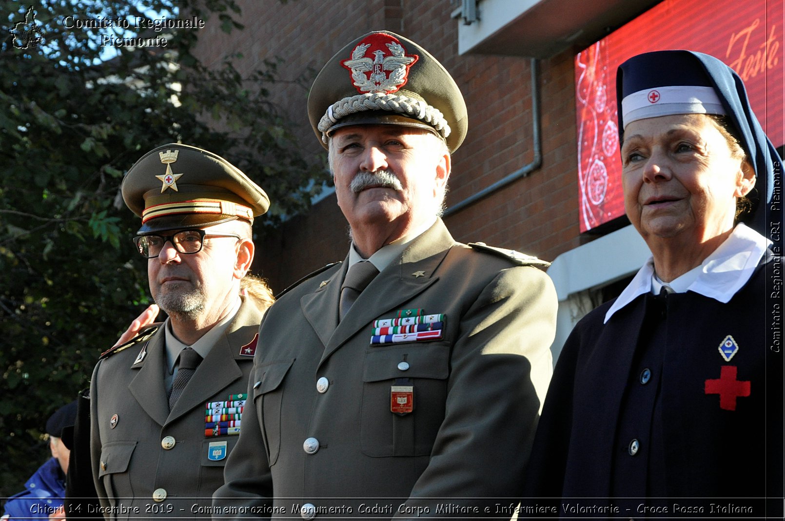 Chieri 14 Dicembre 2019 - Commemorazione Monumento Caduti Corpo Militare e Infermiere Volontarie - Croce Rossa Italiana