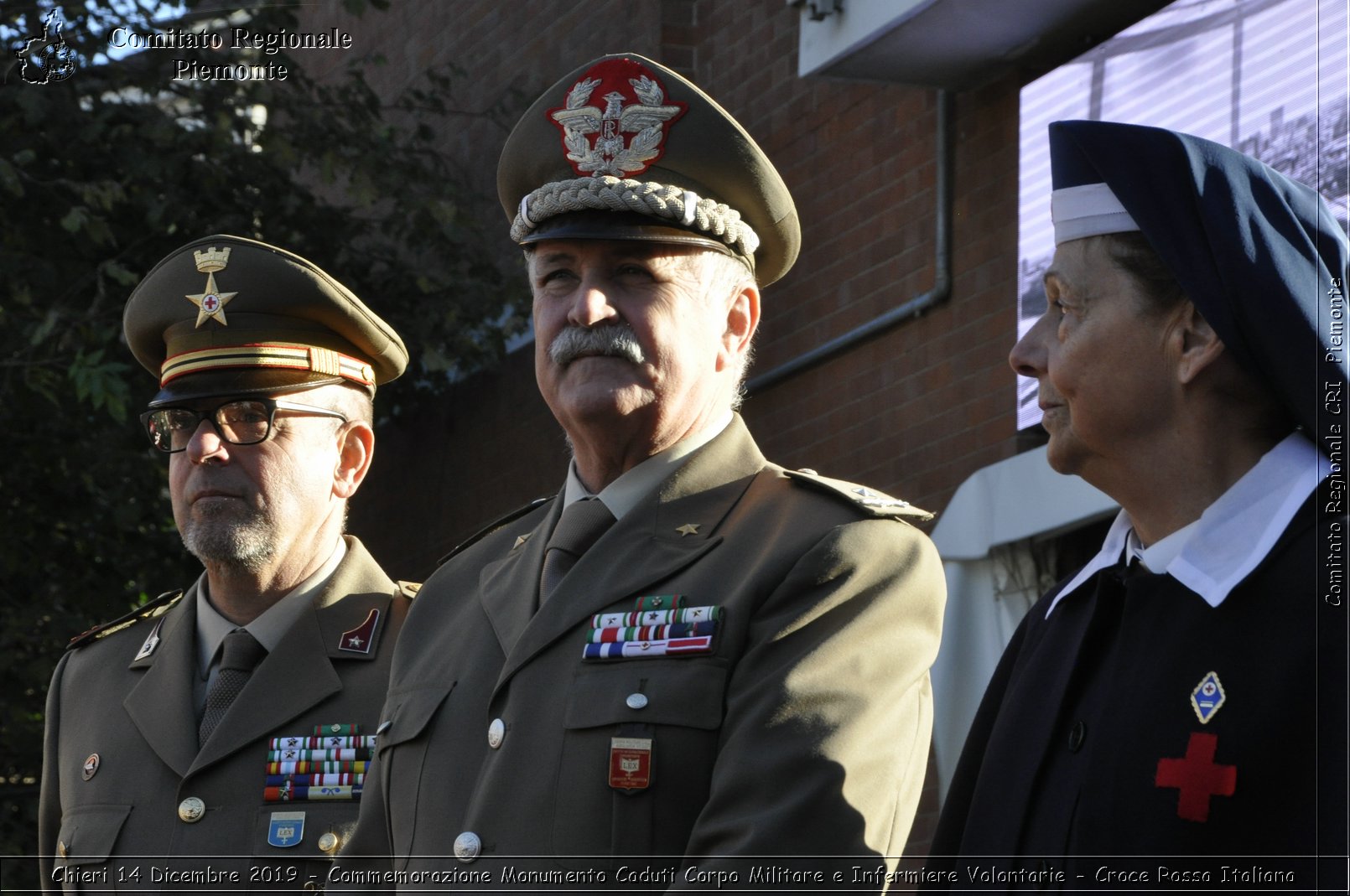 Chieri 14 Dicembre 2019 - Commemorazione Monumento Caduti Corpo Militare e Infermiere Volontarie - Croce Rossa Italiana