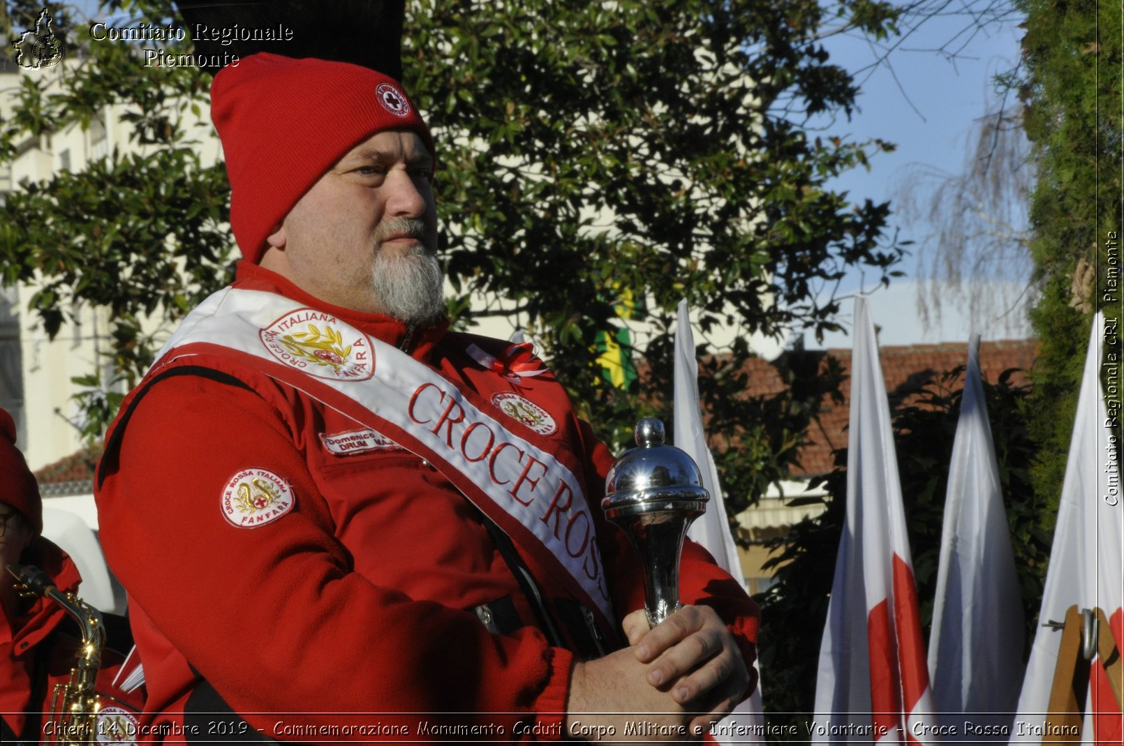 Chieri 14 Dicembre 2019 - Commemorazione Monumento Caduti Corpo Militare e Infermiere Volontarie - Croce Rossa Italiana