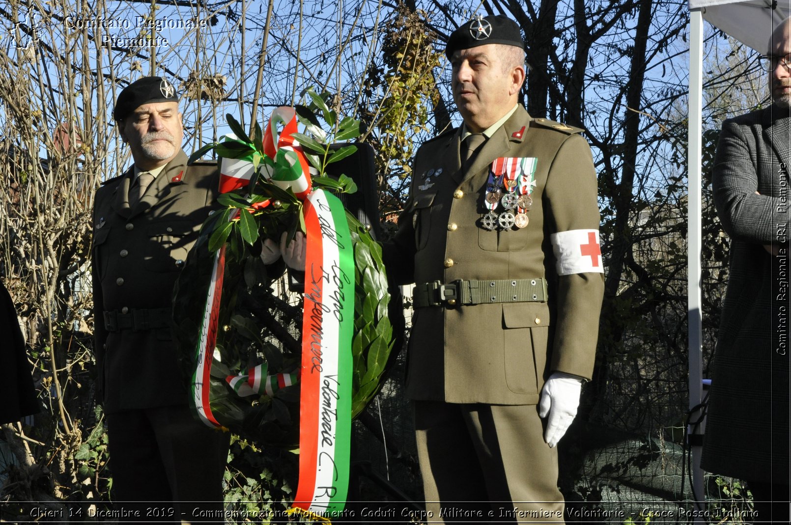 Chieri 14 Dicembre 2019 - Commemorazione Monumento Caduti Corpo Militare e Infermiere Volontarie - Croce Rossa Italiana