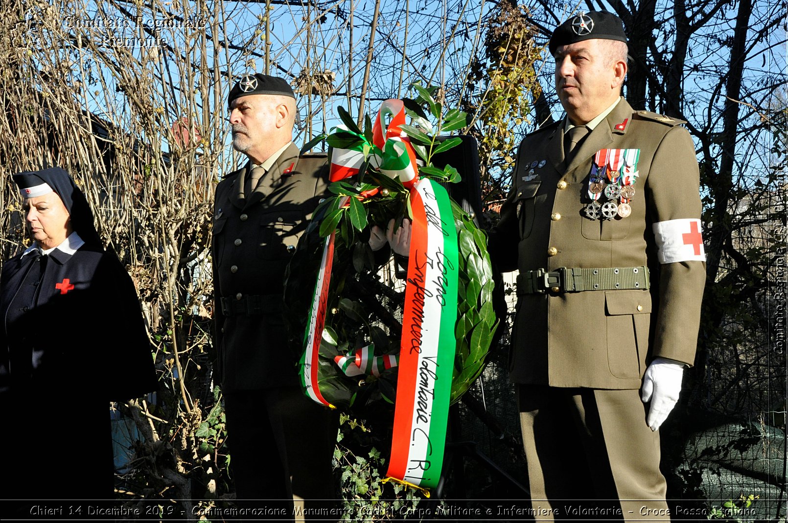 Chieri 14 Dicembre 2019 - Commemorazione Monumento Caduti Corpo Militare e Infermiere Volontarie - Croce Rossa Italiana