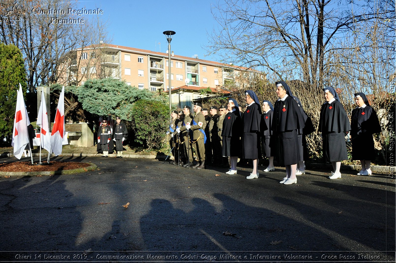 Chieri 14 Dicembre 2019 - Commemorazione Monumento Caduti Corpo Militare e Infermiere Volontarie - Croce Rossa Italiana