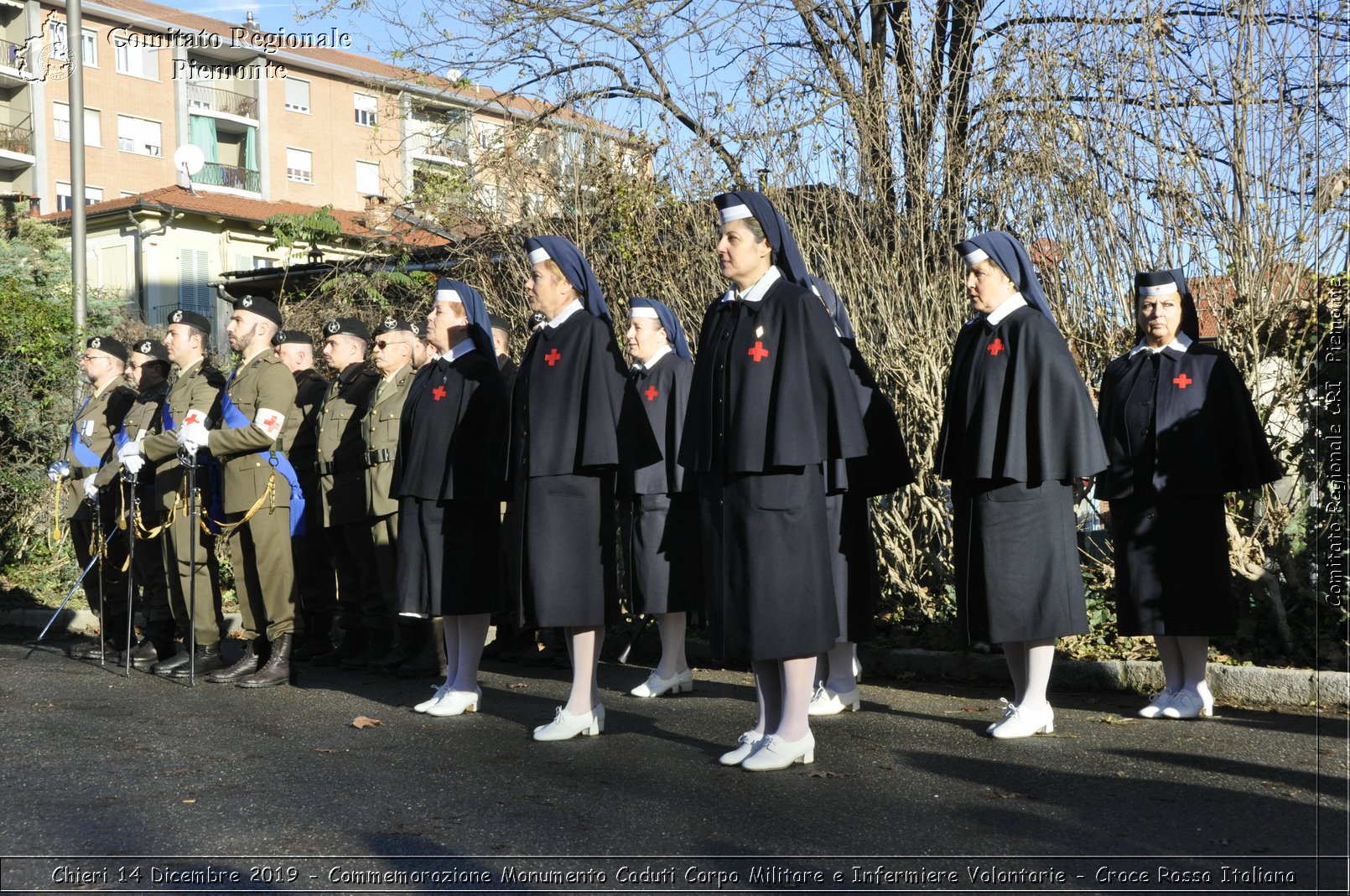 Chieri 14 Dicembre 2019 - Commemorazione Monumento Caduti Corpo Militare e Infermiere Volontarie - Croce Rossa Italiana