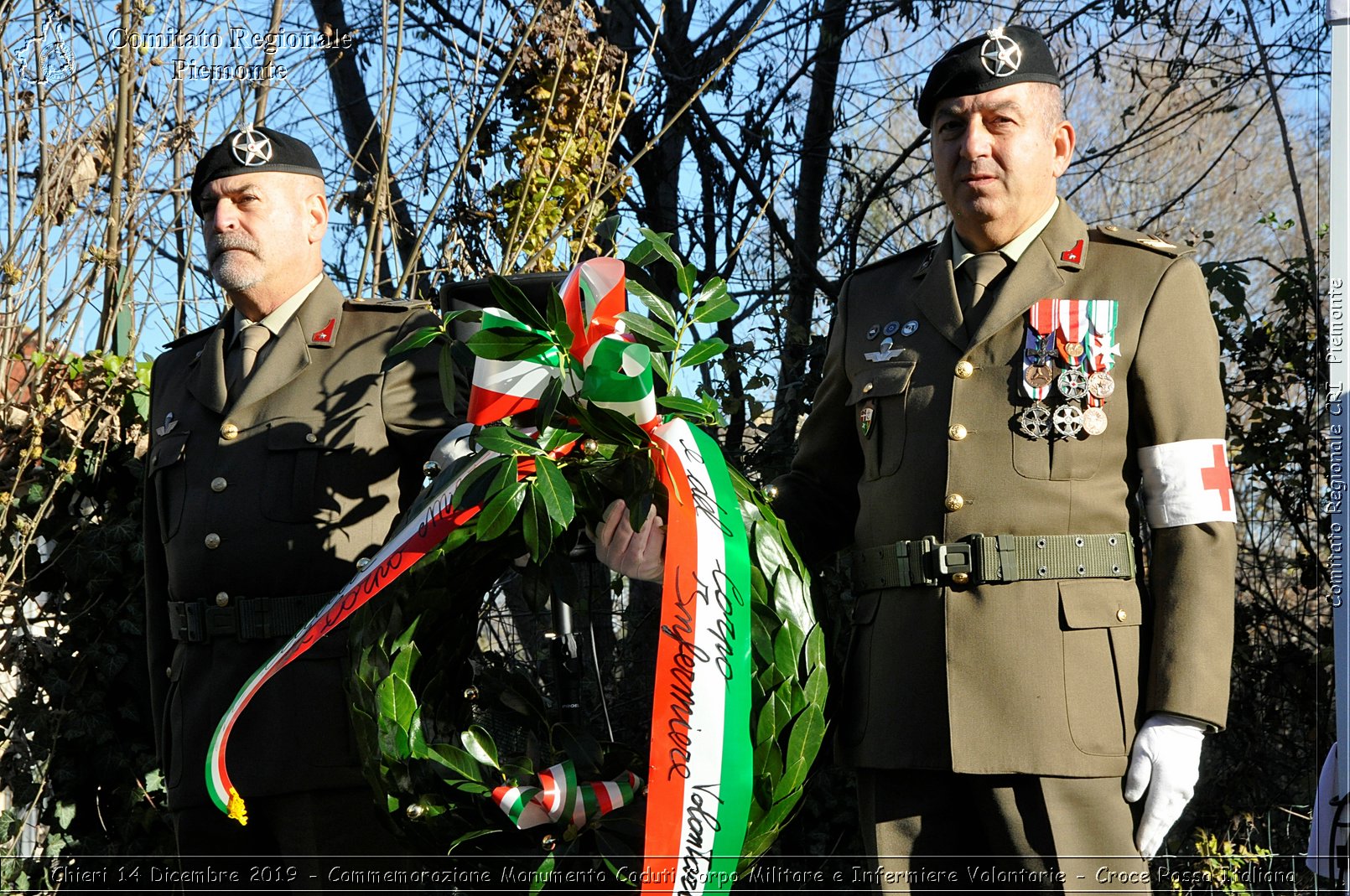 Chieri 14 Dicembre 2019 - Commemorazione Monumento Caduti Corpo Militare e Infermiere Volontarie - Croce Rossa Italiana