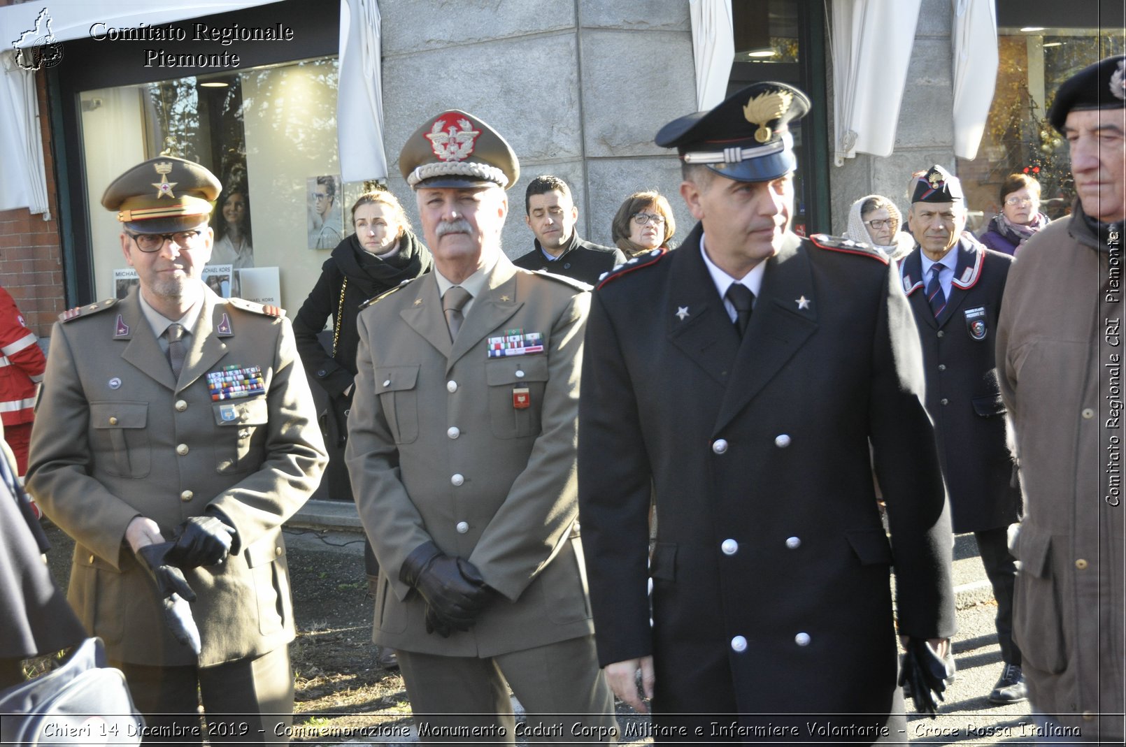 Chieri 14 Dicembre 2019 - Commemorazione Monumento Caduti Corpo Militare e Infermiere Volontarie - Croce Rossa Italiana