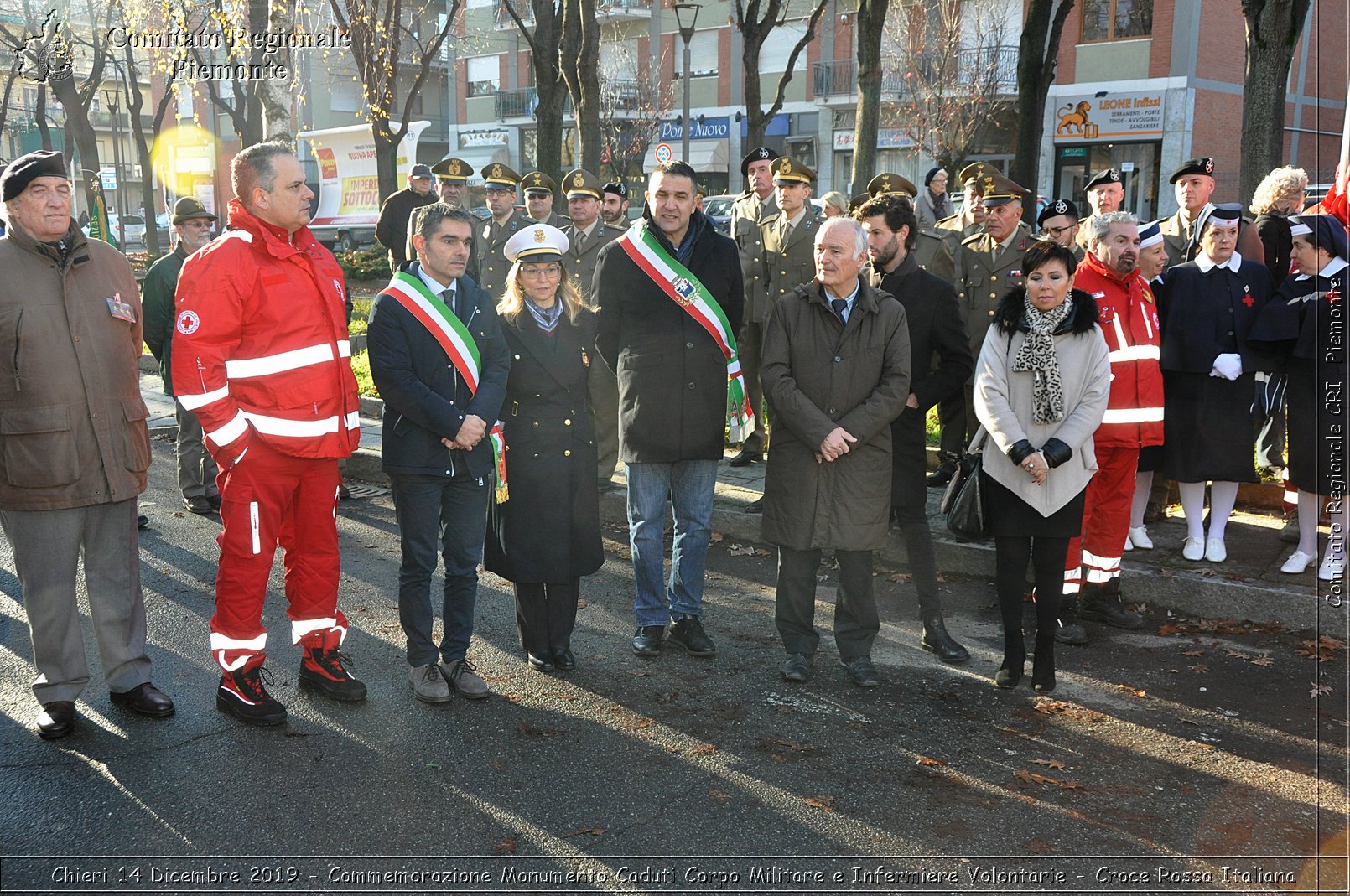 Chieri 14 Dicembre 2019 - Commemorazione Monumento Caduti Corpo Militare e Infermiere Volontarie - Croce Rossa Italiana