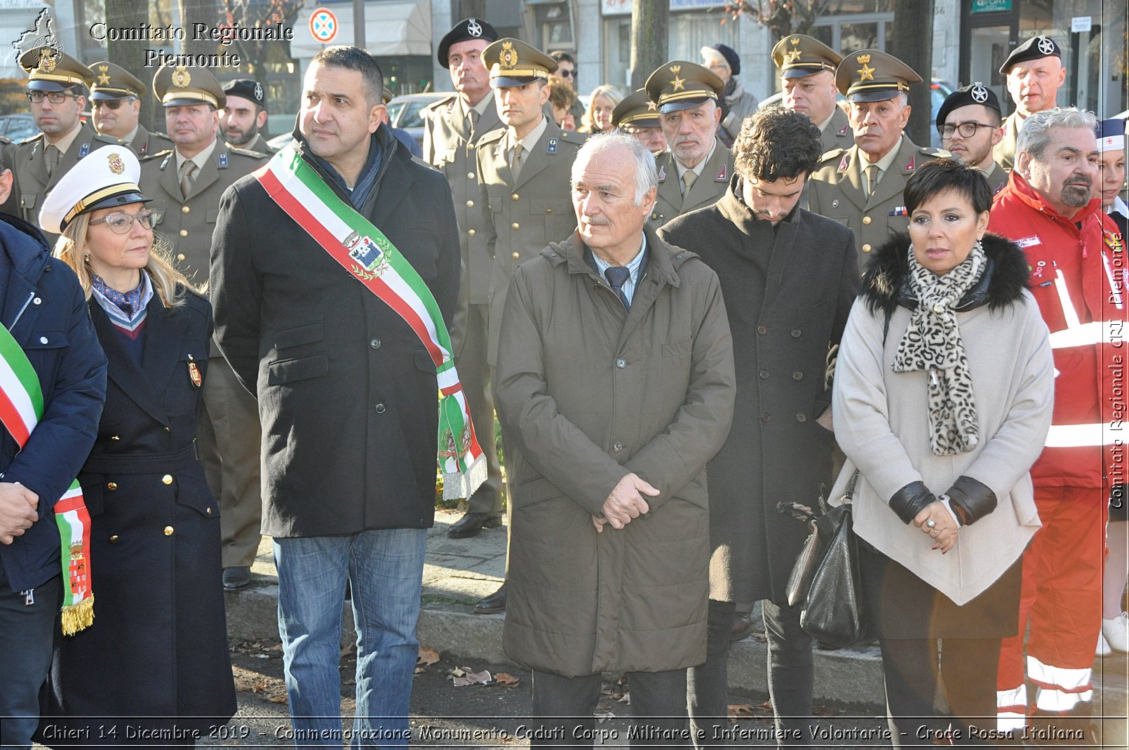 Chieri 14 Dicembre 2019 - Commemorazione Monumento Caduti Corpo Militare e Infermiere Volontarie - Croce Rossa Italiana