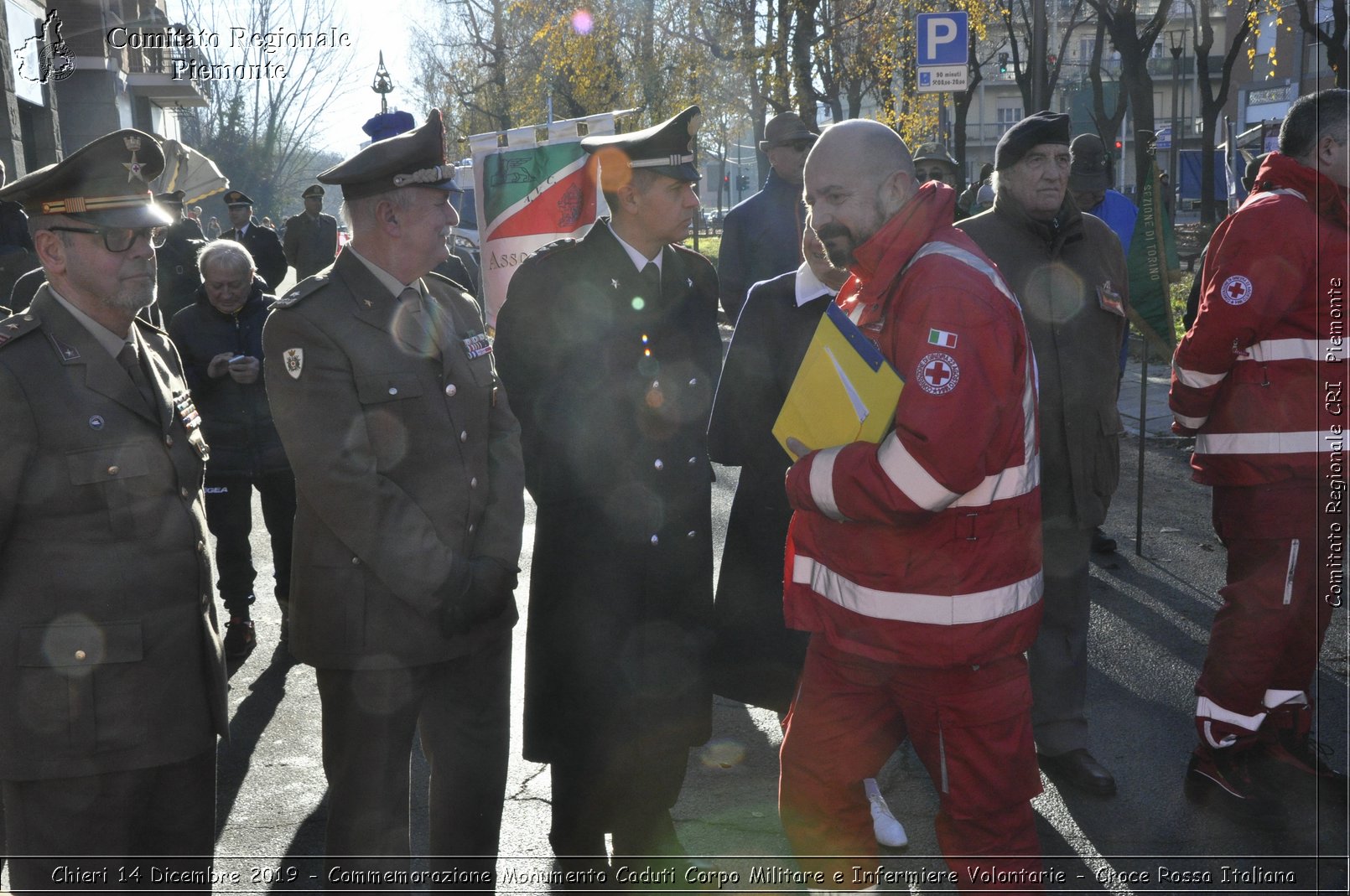 Chieri 14 Dicembre 2019 - Commemorazione Monumento Caduti Corpo Militare e Infermiere Volontarie - Croce Rossa Italiana