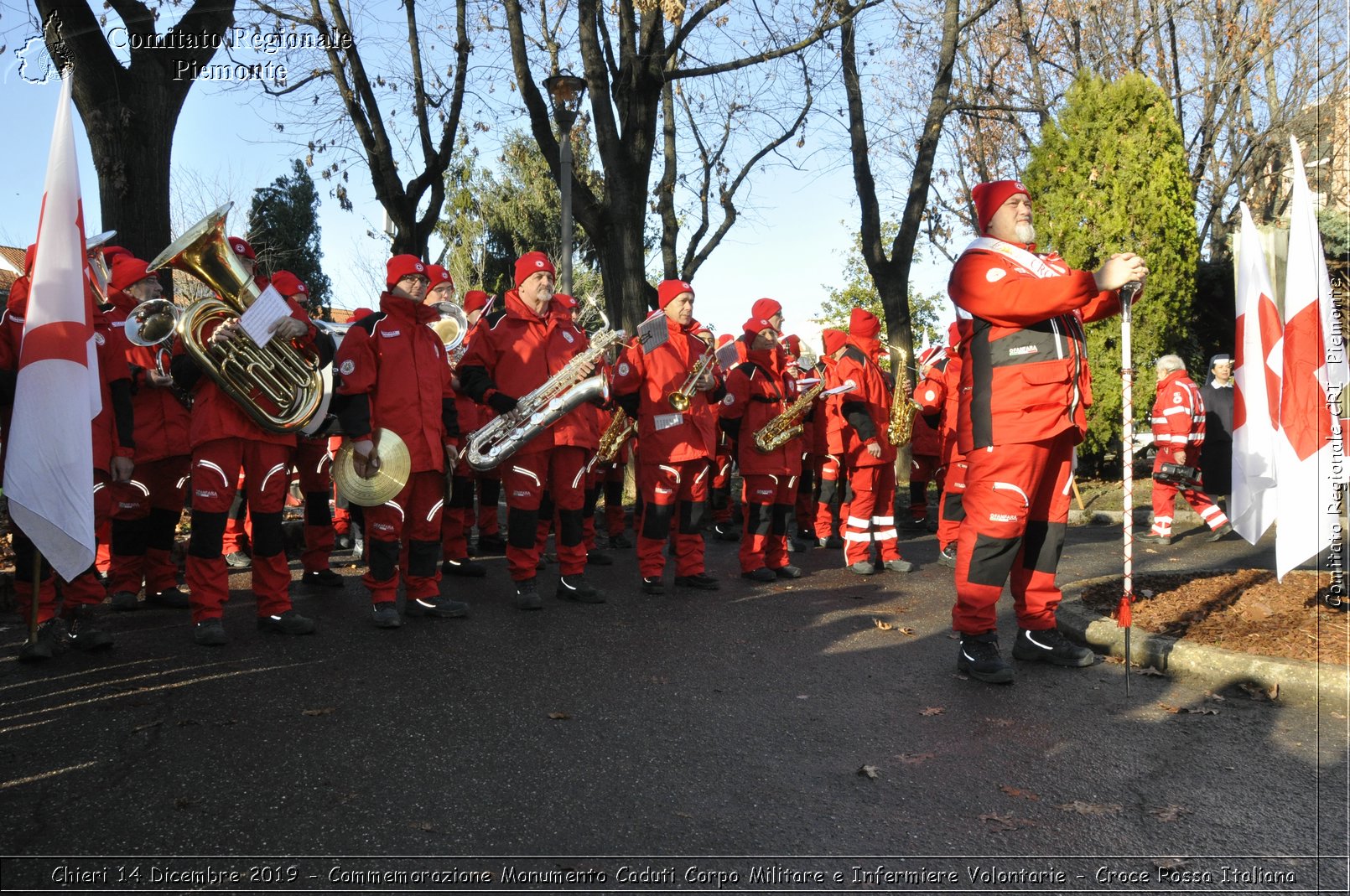 Chieri 14 Dicembre 2019 - Commemorazione Monumento Caduti Corpo Militare e Infermiere Volontarie - Croce Rossa Italiana