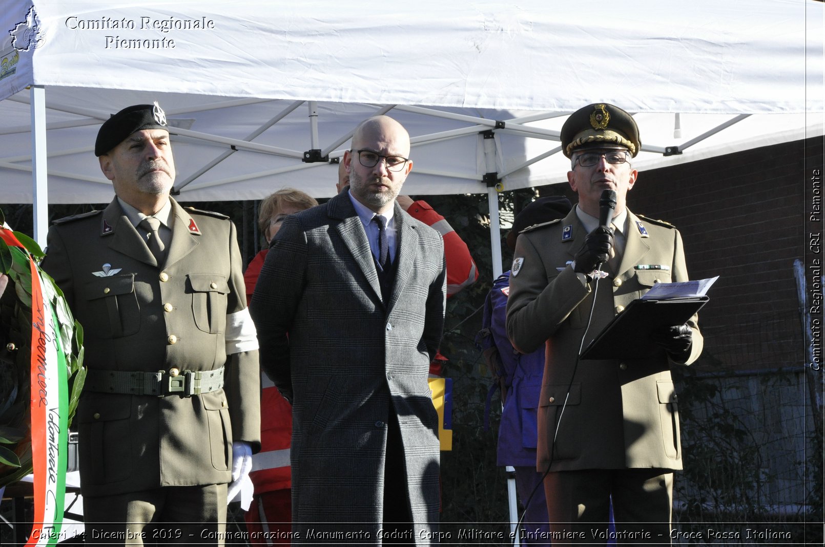 Chieri 14 Dicembre 2019 - Commemorazione Monumento Caduti Corpo Militare e Infermiere Volontarie - Croce Rossa Italiana