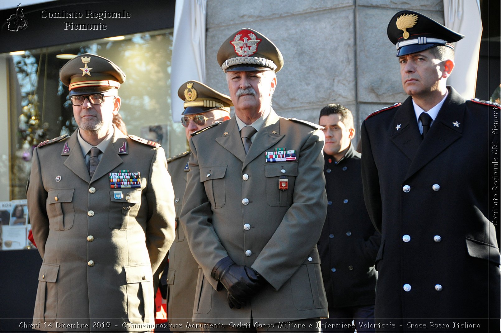 Chieri 14 Dicembre 2019 - Commemorazione Monumento Caduti Corpo Militare e Infermiere Volontarie - Croce Rossa Italiana