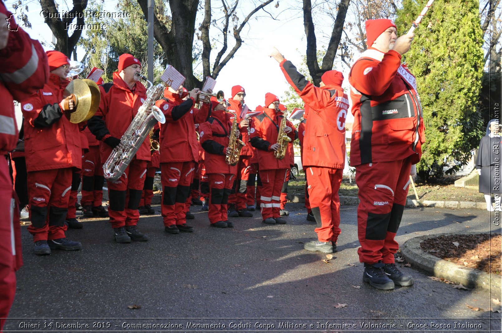 Chieri 14 Dicembre 2019 - Commemorazione Monumento Caduti Corpo Militare e Infermiere Volontarie - Croce Rossa Italiana