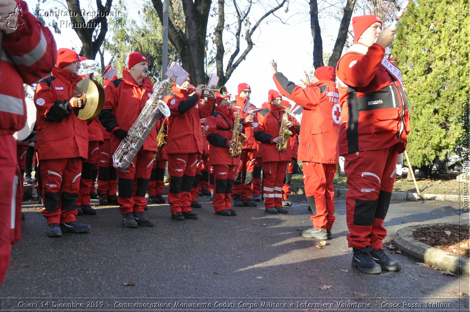 Chieri 14 Dicembre 2019 - Commemorazione Monumento Caduti Corpo Militare e Infermiere Volontarie - Croce Rossa Italiana