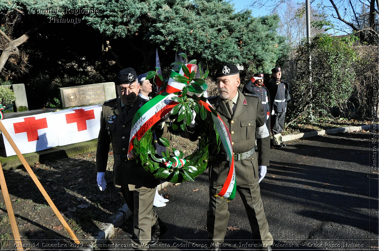 Chieri 14 Dicembre 2019 - Commemorazione Monumento Caduti Corpo Militare e Infermiere Volontarie - Croce Rossa Italiana