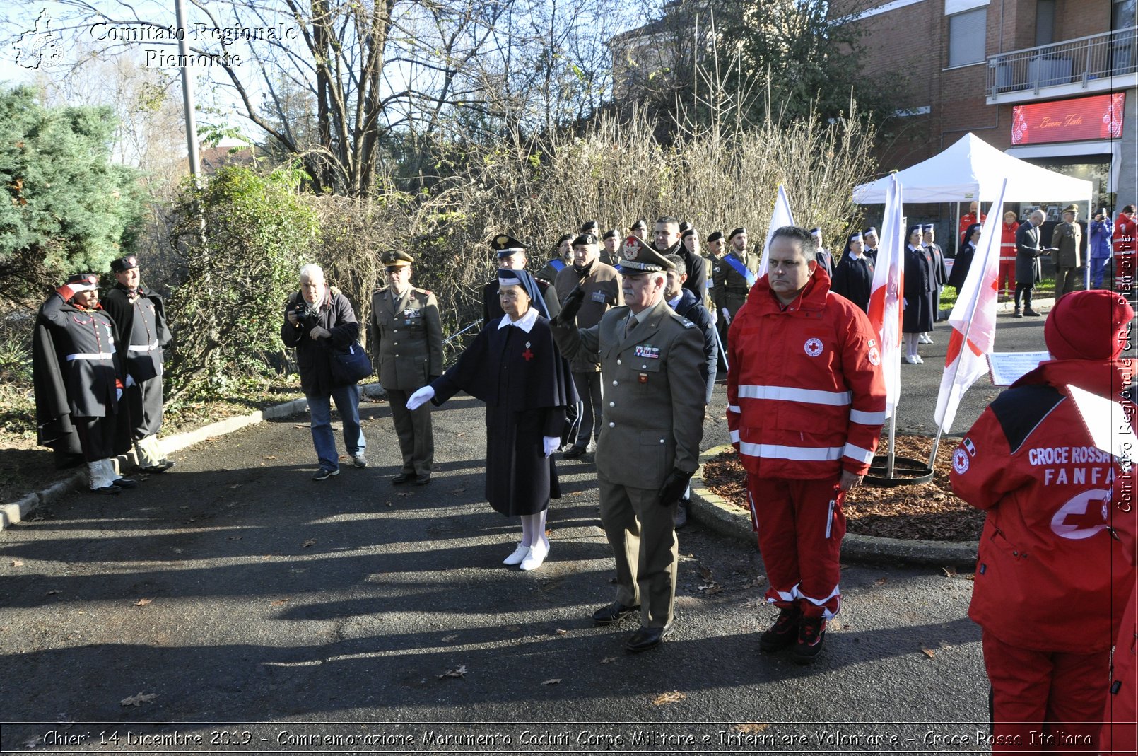 Chieri 14 Dicembre 2019 - Commemorazione Monumento Caduti Corpo Militare e Infermiere Volontarie - Croce Rossa Italiana