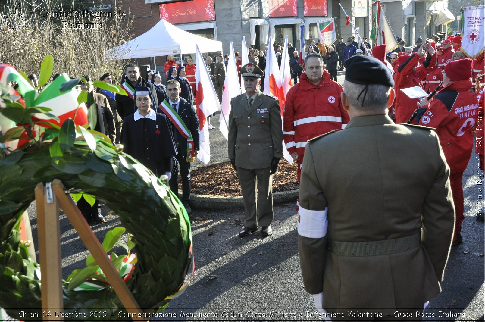 Chieri 14 Dicembre 2019 - Commemorazione Monumento Caduti Corpo Militare e Infermiere Volontarie - Croce Rossa Italiana