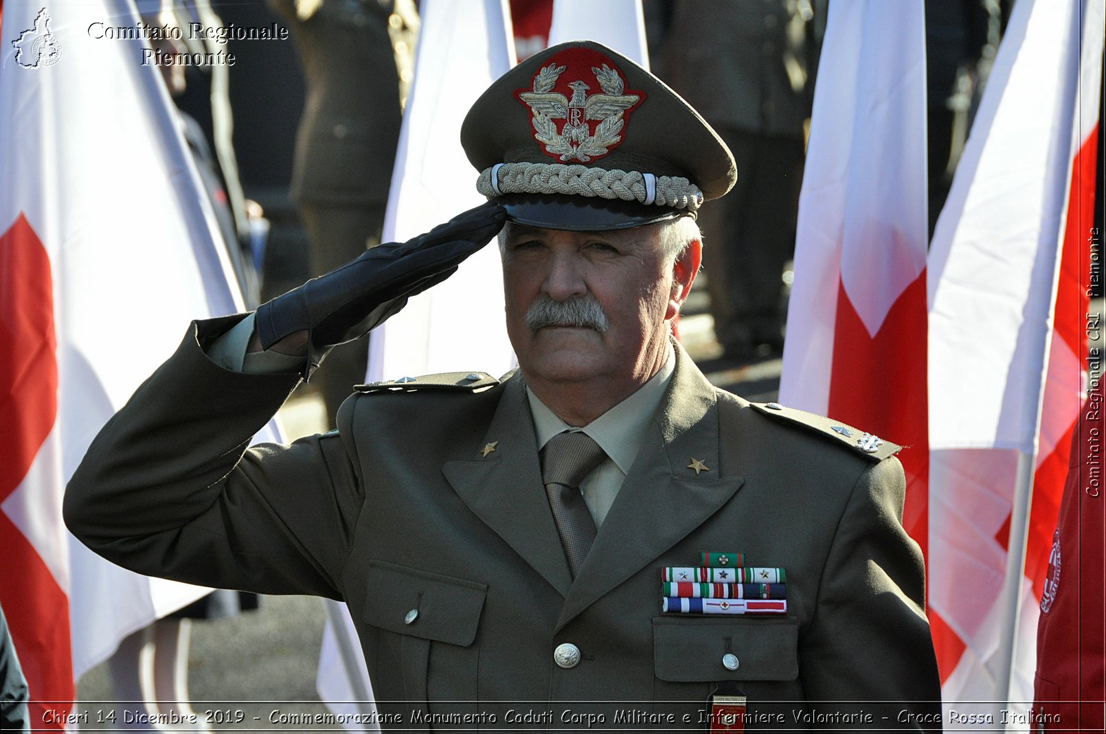 Chieri 14 Dicembre 2019 - Commemorazione Monumento Caduti Corpo Militare e Infermiere Volontarie - Croce Rossa Italiana